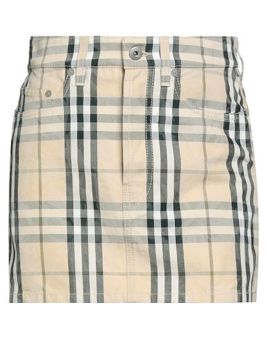 BURBERRY Mini skirt Beige 100% Cotton