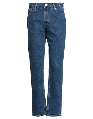 JACK & JONES Denim trousers Blue 74% Cotton, 25% Lyocell, 1% Elastane