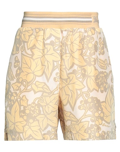 BURBERRY Shorts & Bermuda Pastel yellow 100% Silk, Cotton