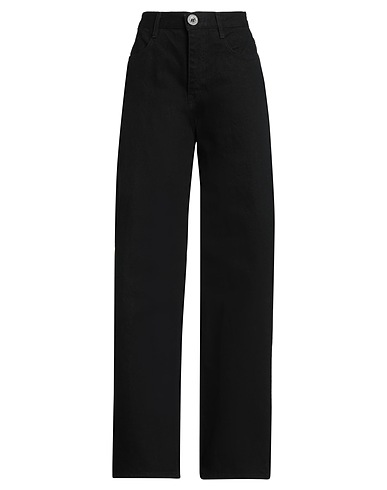 LOW CLASSIC Pantaloni jeans Nero 100% Cotone