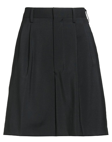 JUNYA WATANABE Shorts & Bermuda Black 85% Wool, 15% Mohair wool
