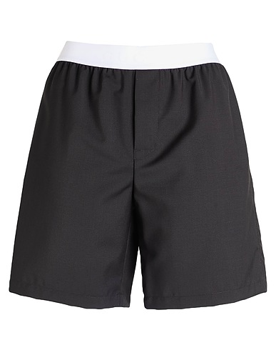 GUCCI Shorts & Bermuda Black 84% Wool, 16% Mohair wool, Polyamide, Elastane