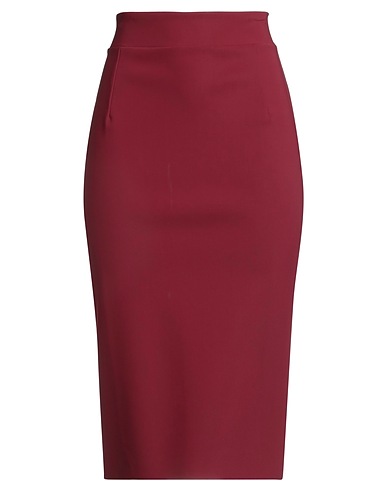 CHIARA BONI LA PETITE ROBE Midi skirt Burgundy 75% Polyamide, 25% Elastane