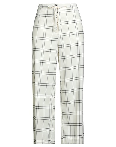 LIVIANA CONTI Casual trouser Ivory 34% Viscose, 33% Polyester, 32% Wool, 1% Elastane