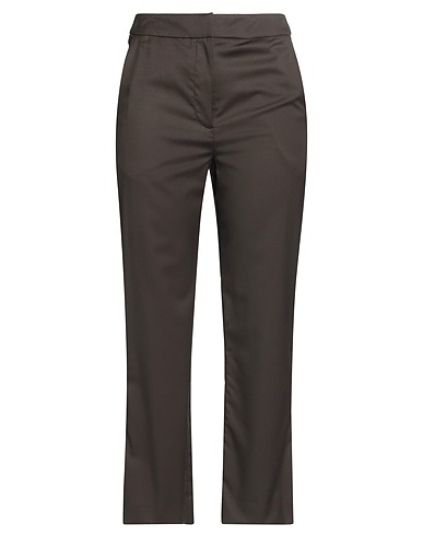 LOULOU STUDIO Casual trouser Dark brown 100% Virgin Wool