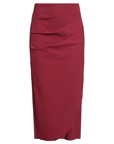 CHIARA BONI LA PETITE ROBE Midi skirt Burgundy 75% Polyamide, 25% Elastane