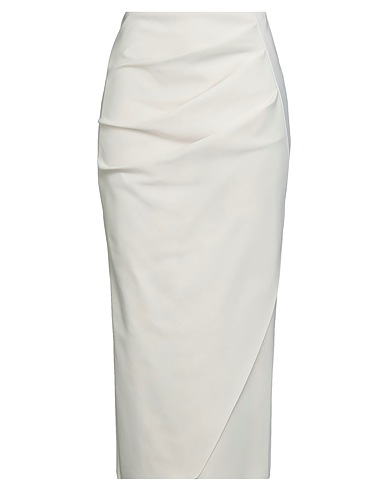CHIARA BONI LA PETITE ROBE Midi skirt Off white 75% Polyamide, 25% Elastane