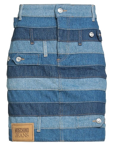MOSCHINO JEANS Denim skirt 100% Cotton