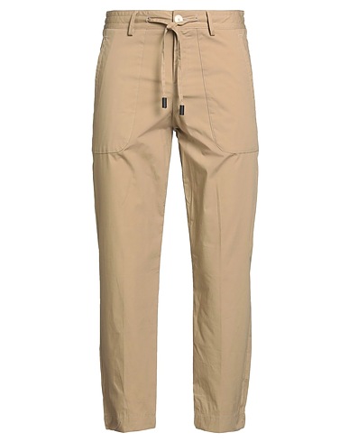 UNGARO Casual trouser Beige 97% Cotton, 3% Elastane