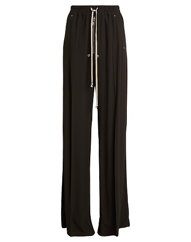 RICK OWENS Casual trouser Dark brown 53% Viscose, 47% Acetate