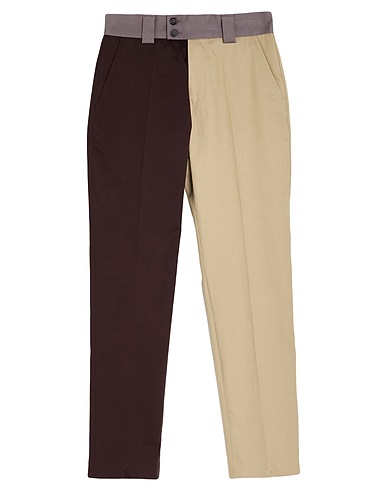 DOLCE&GABBANA Casual pants Chocolate brown 95% Cotton, 3% Elastane, 2% Polyester