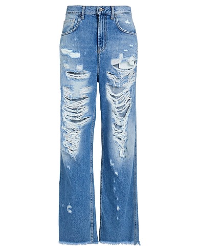 LIU •JO Denim trousers Blue 100% Cotton