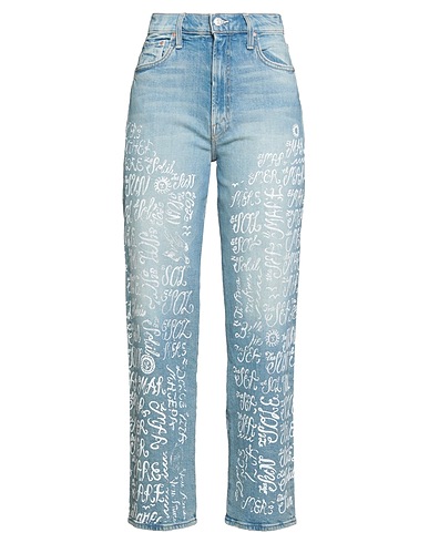 MOTHER Denim trousers SUPERIOR Blue 98% Cotton, 2% Elastane
