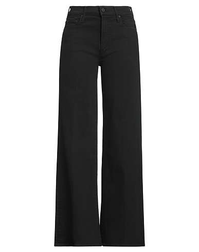MOTHER Denim trousers Black 68% Cotton, 19% Recycled polyester, 12% Re-Used Cotton, 1% Elastane