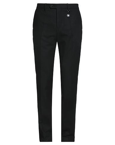 MANUEL RITZ Hosen Schwarz 60% Wolle, 35% Polyester, 5% Andere Fasern