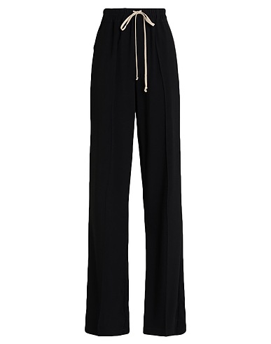 RICK OWENS Hosen Schwarz 53% Viskose, 47% Acetat, Büffelhorn