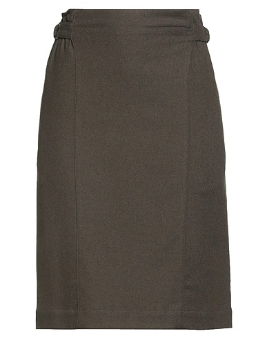 POMANDÈRE Mini skirt Military green 34% Polyester, 33% Viscose, 32% Wool, 1% Elastane