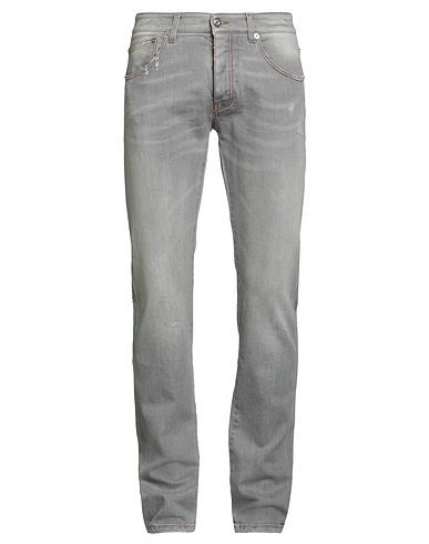 ERMANNO SCERVINO Denim pants Grey 98% Cotton, 2% Elastane