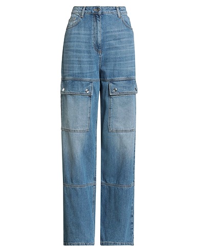 ELISABETTA FRANCHI Denim trousers Blue 100% Cotton
