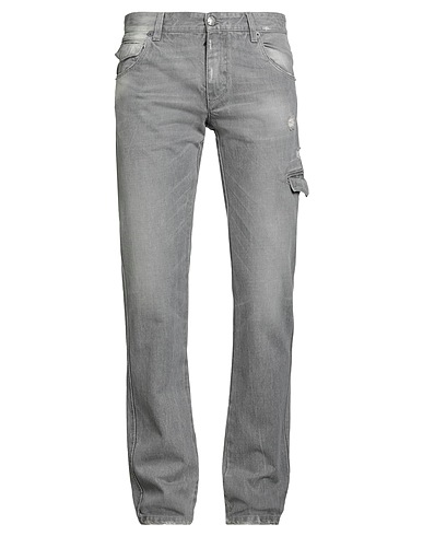 ERMANNO SCERVINO Denim pants Grey 100% Cotton