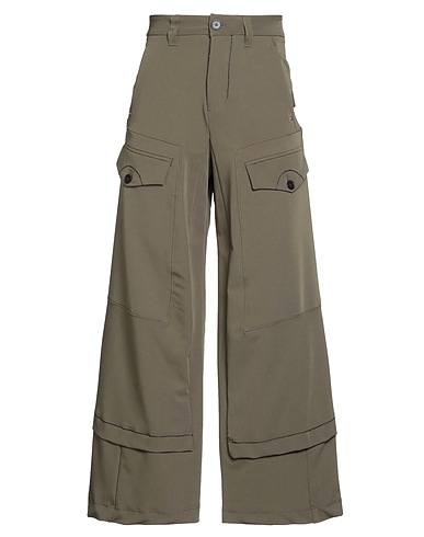 HIGH Casual pants TECH Military green 73% Polyester, 19% Rayon, 8% Elastane