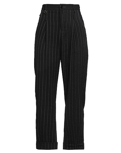 HIGH Pantalone Nero 73% Cotone, 23% Lana Vergine, 4% Rayon