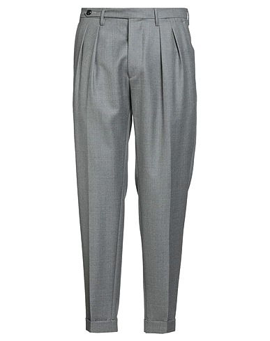 MICHELE CARBONE Casual trouser Grey 100% Virgin Wool