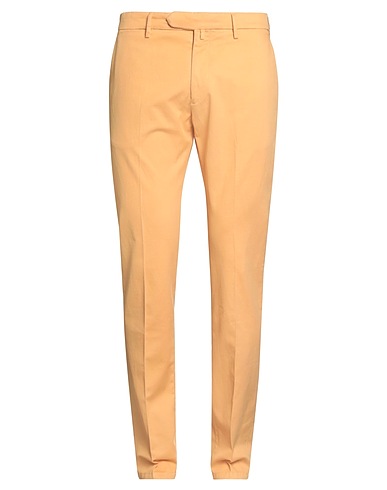LUIGI BORRELLI NAPOLI Casual pants Apricot 97% Cotton, 3% Elastane