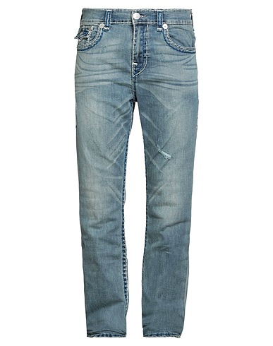 TRUE RELIGION Denim trousers Blue 78% Cotton, 21% Polyester, 1% Elastane
