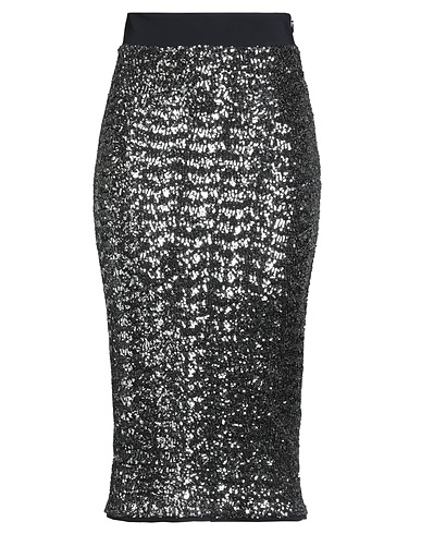 CHIARA BONI LA PETITE ROBE Midi skirt Gunmetal 72% Polyamide, 28% Elastane