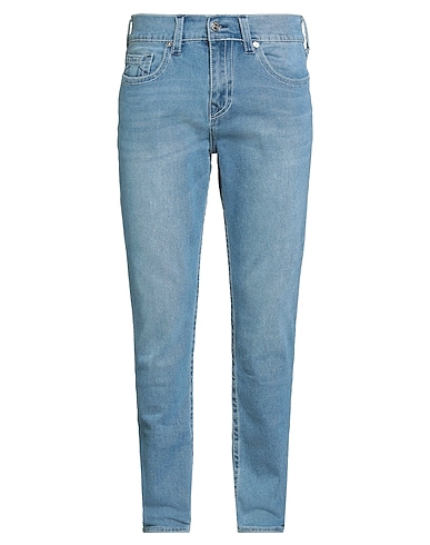 TRUE RELIGION Denim trousers BLU 69% Cotton, 29% Polyester, 1% Elastane, 1% Other Fibres