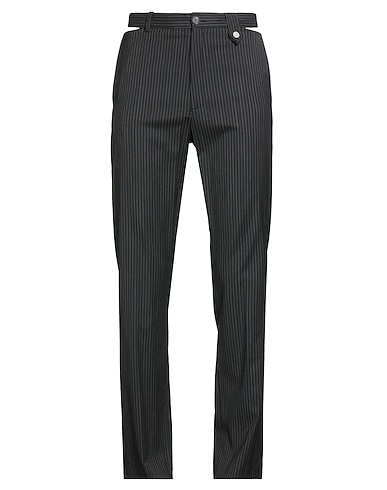 EGONLAB. Casual trouser Black 54% Virgin Wool, 42% Viscose, 4% Elastane