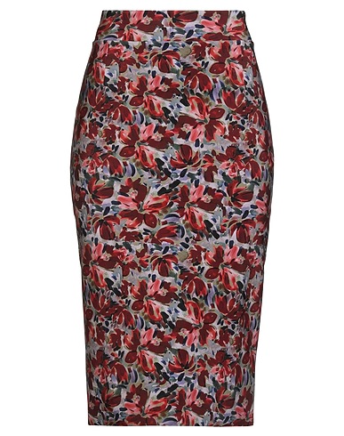 CHIARA BONI LA PETITE ROBE Midi skirt Brick red 75% Polyamide, 25% Elastane