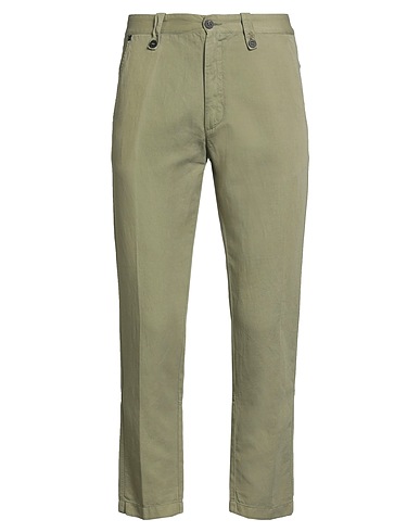 MESSAGERIE Casual trouser PATRIZIO PISCAGLIA Sage green 52% Cotton, 24% Linen, 24% Lyocell