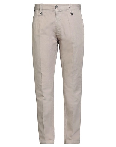 MESSAGERIE Casual pants PATRIZIO PISCAGLIA Taupe 52% Cotton, 24% Linen, 24% Lyocell