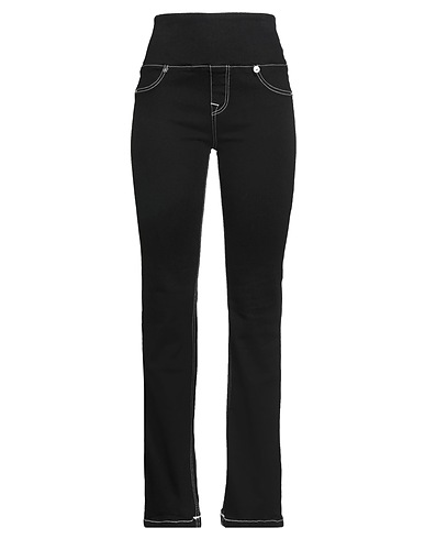 TRUE RELIGION Denim trousers Black 60% Cotton, 28% Polyester, 9% Rayon, 3% Elastane