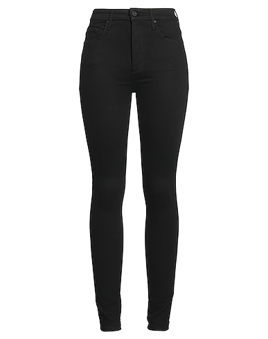 MOTHER Denim trousers Black 68% Cotton, 18% Recycled polyester, 12% Recycled cotton, 2% Elastane