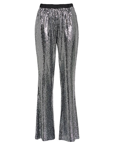 HAVEONE Casual trouser Silver 92% Polyamide, 5% Elastane, 3% Metallic fiber