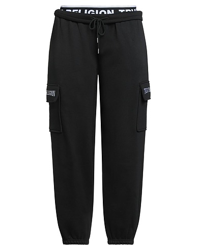 TRUE RELIGION Casual pants Black 60% Cotton, 40% Polyester