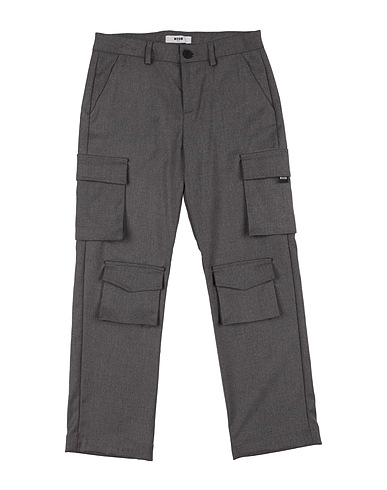 MSGM Casual pants Grey 68% Polyester, 30% Viscose, 2% Elastane