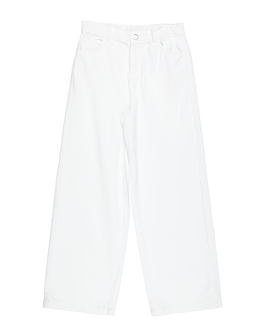 LIU •JO Denim pants White 100% Cotton