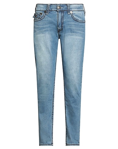 TRUE RELIGION Denim trousers Blue 93% Cotton, 6% Other Fibres, 1% Elastane