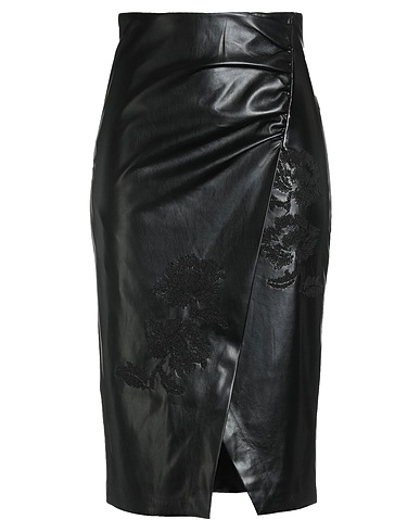 MARCIANO by GUESS Midi skirt Black 100% Polyurethane