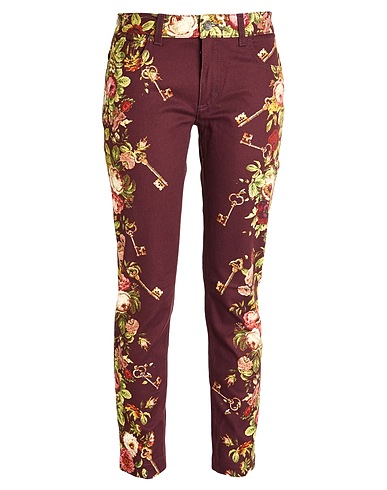 DOLCE&GABBANA Casual pants Plum 97% Cotton, 3% Elastane