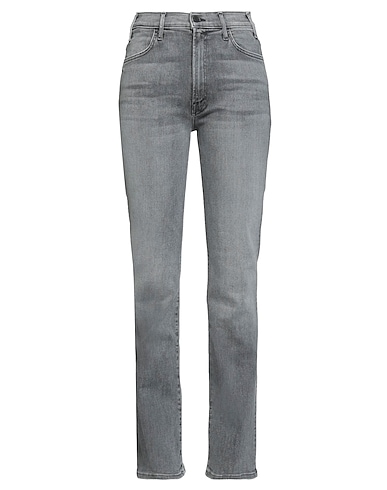 MOTHER Denim trousers Grey 92% Cotton, 4% Elastane, 4% Polyester