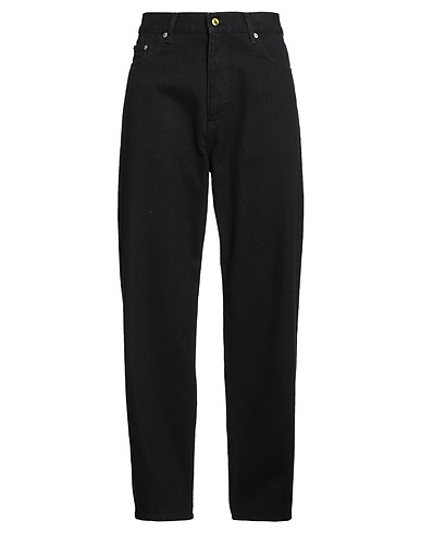 OOR STUDIO Denim trousers Black 100% Cotton
