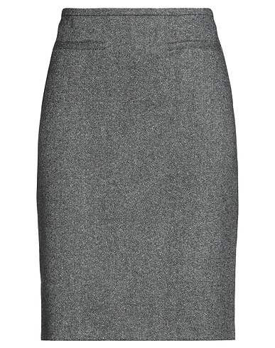 N°21 Midi skirt Black 60% Wool, 27% Polyamide, 9% Silk, 3% Other Fibres, 1% Elastane