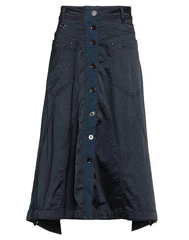 HIGH Midi skirt USE Midnight blue 55% Cotton, 41% Rayon, 4% Elastane