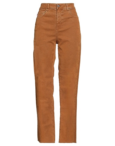 BLAUER. Casual trouser Camel 92% Cotton, 6% Viscose, 2% Elastane