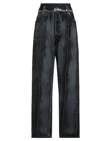 ALAINPAUL Denim trousers Black 100% Cotton